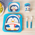 eco friendly bamboo fiber personalized plates for kids cute childrens dinnerware